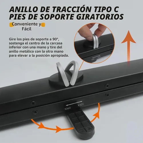 Vista 3 de Pantalla de proyector de 50 pulgadas, pantalla de proyector 16:9, soporte de trípode retráctil para sala de reuniones de cine en casa, escuela