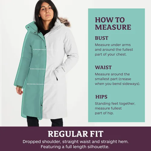 Vista 6 de Marmot Chelsea Abrigo impermeable para mujer, relleno de poder de 700