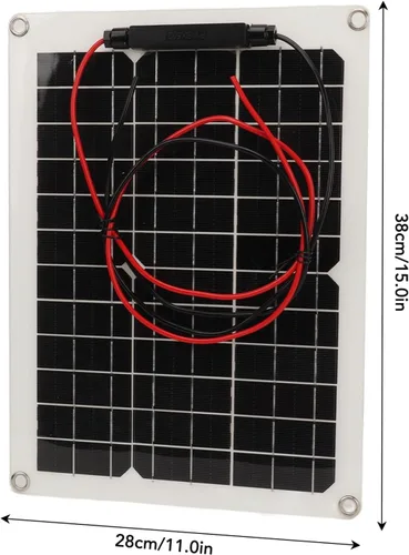 Vista 3 de Kit de panel solar de 300 W DC 12 V 24 V 50 A cargador solar de alta eficiencia IP67 impermeable con controlador para autocaravana RV