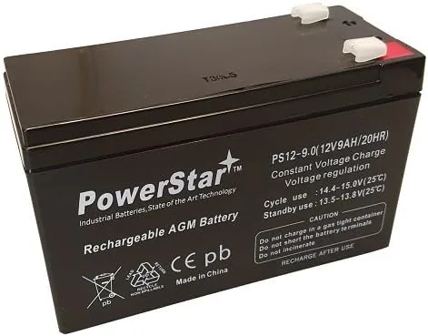 Vista 3 de PowerStar® La batería SLA de 12V 9AH reemplaza a CP1290 6-DW-9 HR9-12 PS-1290F2