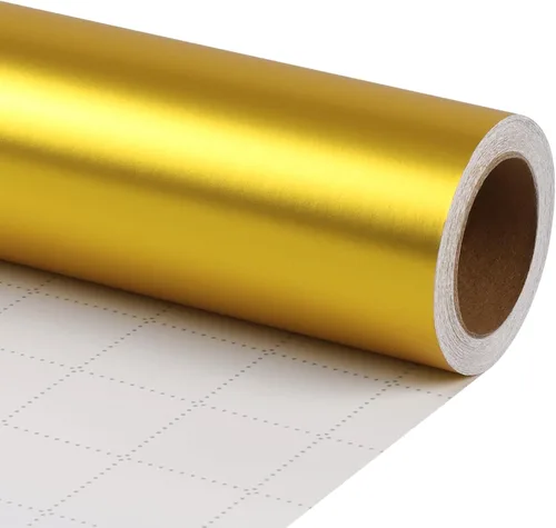 Vista 24 de LaRibbons Papel de regalo negro, rollo de papel de regalo de metal mate de color sólido, 17 pulgadas x 33 pies, papel de regalo para Navidad, día