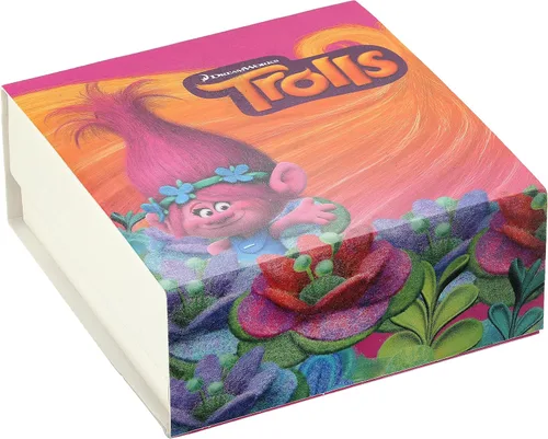 Vista 4 de Trolls - Abalorio de acero inoxidable con forma de corazón cuentas de cristal y magdalenas