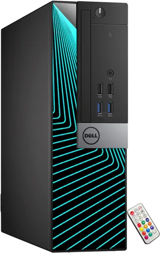 Vista 6 de Dell Computadora de escritorio Optiplex de factor de forma pequeño Intel 8ª generación i5-8500 (6 núcleos) hasta 4.10 GHz Memoria RAM DDR4 de 16