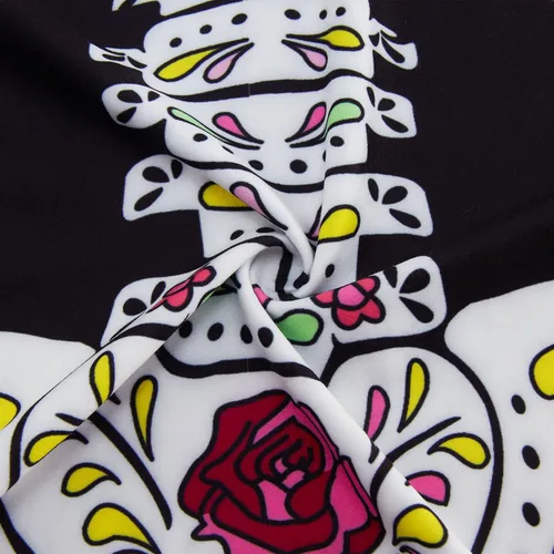 Vista 5 de uideazone Camisones para niñas, con mangas con vuelo, vestido de pijama con estampado 3D de princesa, talla 5-12