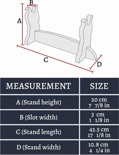 Vista 2 de Soporte de espada para espada medieval para montaje en pared, soporte de exhibición de espada samurái, soporte de espada Katana para espadas Katana