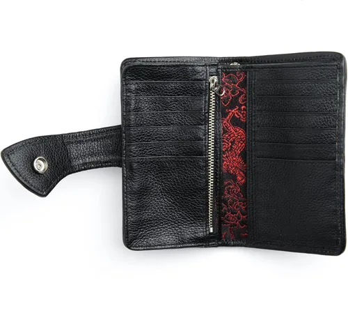 Vista 8 de Cartera de cuero genuino para motocicleta