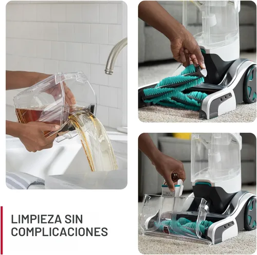 Vista 6 de [Usado] Hoover Smartwash - Limpiador automático de alfombras, FH52000, turquesa