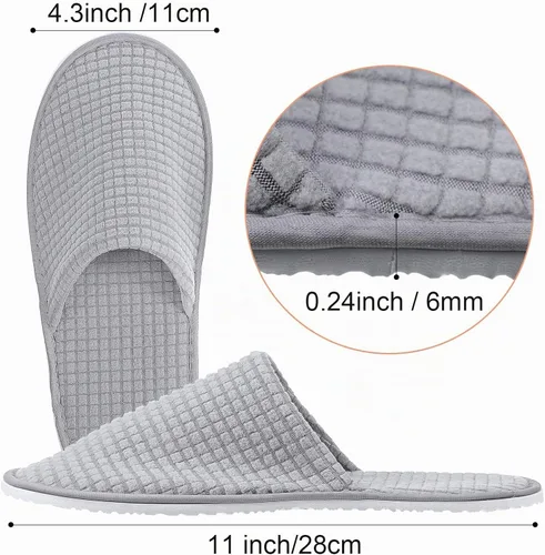 Vista 3 de Geyoga Pantuflas de casa antideslizantes suaves para mujer