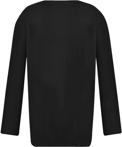 Vista 4 de Womens Tops Button Long Sleeve Shirt Oversized Tshirts Cute Blouses Dressy Casual Basic Tees Loose Fit Tunic
