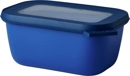 Vista 40 de Mepal Cirqula - Recipiente circular rectangular para almacenar y servir alimentos de 67.6 fl oz / 68 onzas con tapas transparentes, perfecto