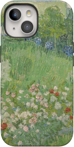 Vista 114 de Casely Funda para iPhone 15 Flores pintadas Frida Kahlo Floral Girly Funda atrevida Compatible con MagSafe