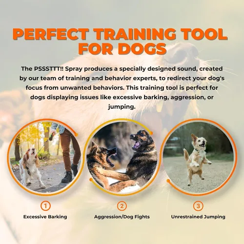 Vista 5 de PSSSTTT - Aerosol para perros, 3.5 onzas líquidas (3.49 oz), entrenamiento eficaz de comportamiento para perros, corrector de perro disuasorio