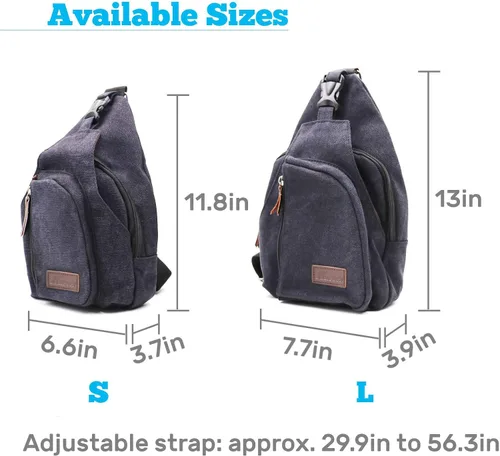 Vista 4 de Kalevel Mochila cruzada de viaje al aire libre, bolsa de hombro casual para hombres y mujeres, Ciclismo