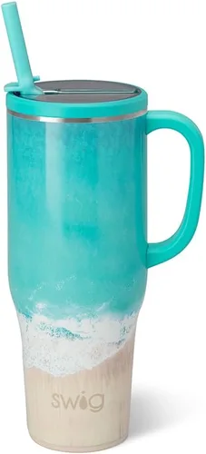 Vista 41 de Swig Life 40oz Insulated Mega Mug with Handle & Straw, Boho Desert DESIERTO BOHO