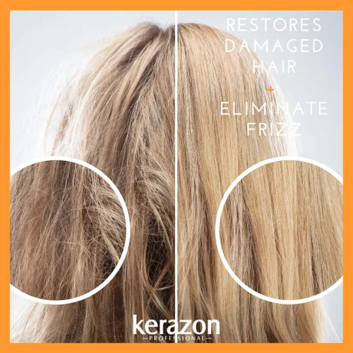 Vista 4 de Kerazon Paquete de cuidado de queratina seguro para el color anti encrespamiento sin sulfato