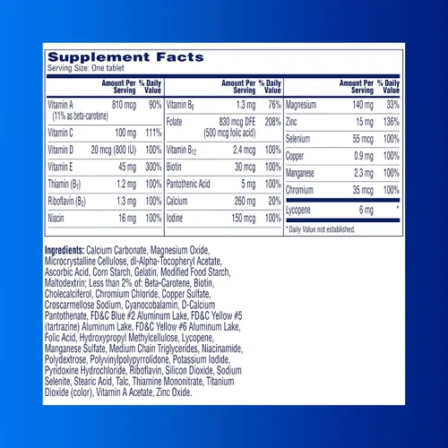 Vista 8 de One A Day Multivitamínico de salud preconcepcional para hombres para apoyar el esperma saludable, suplemento para hombres con vitamina C, vitamina