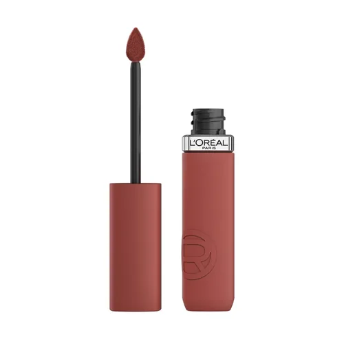 Vista 24 de L’Oréal Paris Infallible Matte Resistance - Labial líquido, hasta 16 horas de duración, tono First Kiss 600, 0.16 onzas líquidas 600 Primer beso