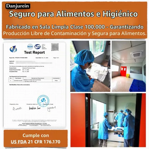 Vista 4 de Cuadrados pequeños de pergamino precortados a granel de 5 x 5, 3200 hojas, sin blanquear, antiadherentes, para envoltorios de dulces, papel de Marrón