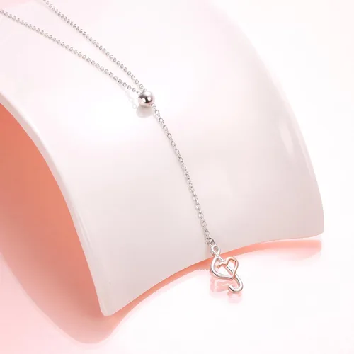 Vista 2 de (Dije para collar de nota musical) De plata de ley 925 para mujeres y niñas, 18.0 in