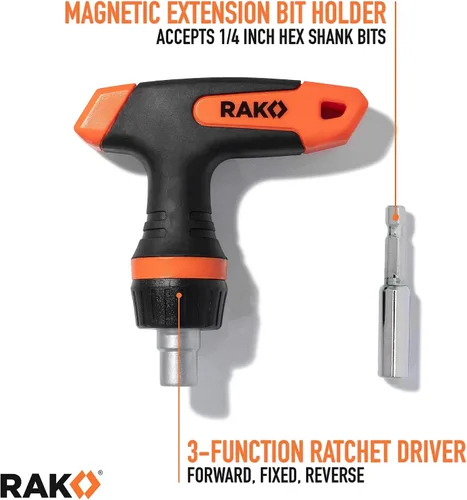 Vista 5 de RAK Universal Socket Grip (0.276 - 0.748 pulgadas) - Llave de trinquete multifunción, adaptador de taladro eléctrico de 15 piezas, conjunto