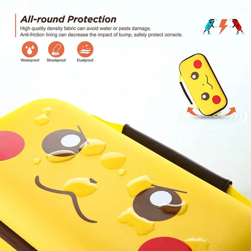 Vista 3 de EKUZO Travel Bag for Nintendo Switch Carrying Case Compatible with Console AccessoriesCute Protective Shell Handbag with Game Holder