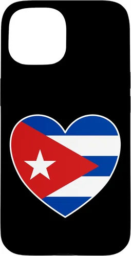 Vista 6 de iPhone 13 Pro Max I Heart Cuba - Divertida funda con bandera cubana