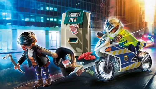 Vista 2 de Playmobil Persecución de ladrones de bancos