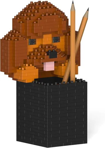 Vista 14 de JEKCA Boston Terrier Pencil Cup 01S Bloques de construcción de plástico para perros Estacionario Edad 14 +