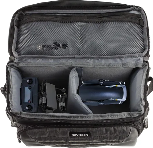 Vista 2 de Navitech - Funda de transporte para drone/cuadricóptero, compatible con DJI Tello, color gris