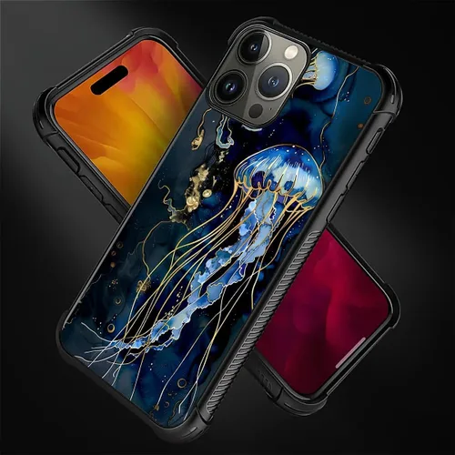 Vista 305 de Funda compatible con iPhone 15, diseño de elefantes africanos, diseño increíble a prueba de golpes, antiarañazos, carcasa trasera de policarbonato