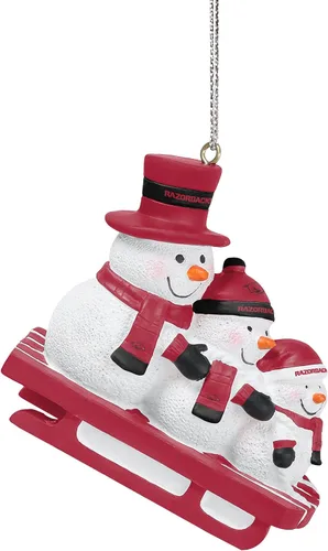 Vista 2 de FOCO NCAA Unisex-Adult Sledding Snowman Holiday Christmas Tree