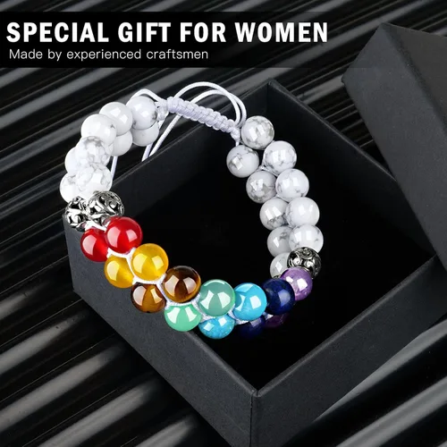 Vista 18 de Pulsera de triple protección, ojo de tigre malvado de ojo y obsidiana negra de 0.315 in, pulsera curativa para hombres y mujeres, pulsera curativa