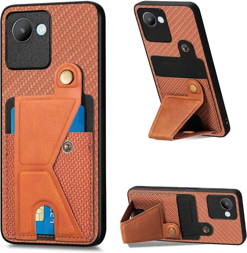 Vista 139 de Funda para Oppo K10x / OnePlus Nord CE 2 Lite 5G Funda para Realme 9 5G / 9 Pro / Q5 / V25 Funda de piel sintética con ranuras para tarjetas