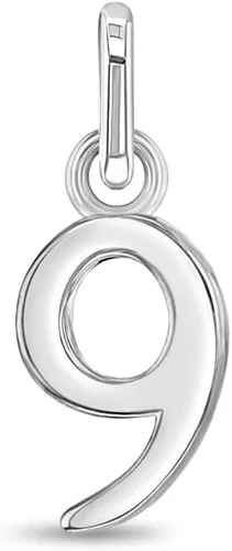 Vista 6 de In Season Jewelry 925 Sterling Silver Small Polished Numbers Charm For Little Girls Charm Bracelet 1-0 - Special Graduation Year Charm For Little