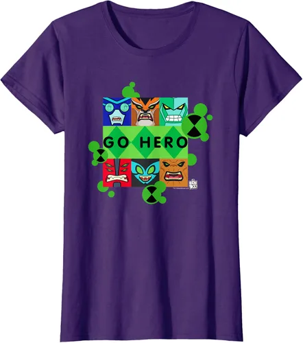 Vista 11 de Ben 10 Go Hero - Camiseta, Azul / Patchwork, S