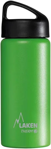 Vista 27 de Laken Thermo Classic - Botella de agua de acero inoxidable aislada al vacío de boca ancha Azul