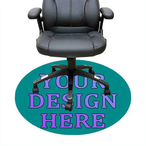 Vista 111 de Tapete redondo personalizado para silla de escritorio de oficina, diseño de tu propio logotipo de foto, texto, alfombrillas circulares