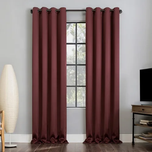 Vista 15 de Sun Zero Nordic - Juego de 2 paneles de cortinas con ojales de grado teatral extremo 100% opacas, 104" x 96" (2* 52" x 96"), cortinas opacas blanco