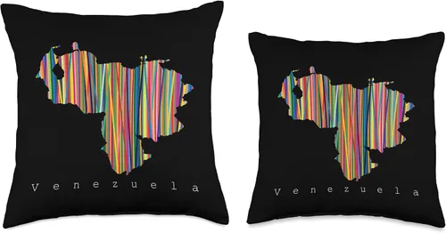 Vista 3 de Franelas CSS Venezuela Multicolor Regalo para venezolanos Almohada cojin, 16 x 16 pulgadas