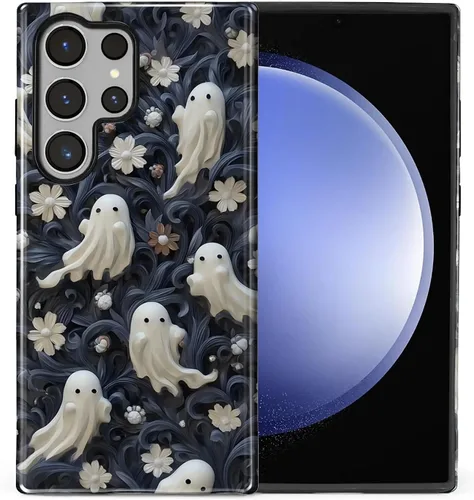 Vista 31 de Funda compatible con Samsung Galaxy S23, funda híbrida de protección rígida de 2 capas, a prueba de golpes, funda protectora resistente para Lata