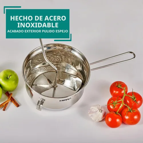 Vista 3 de Mirro 50025 Foley Molino de Alimentos Saludables de Acero Inoxidable, 3.5 Cuartos, Plateado