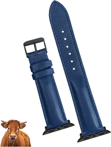 Vista 11 de AIIigator - Correa de reloj hecha a mano de cuero compatible con Apple Watch Ultra de 1.929 in 1.772 in 1.732 in 1.654 in 1.614 in 1.575 in 1.496 in