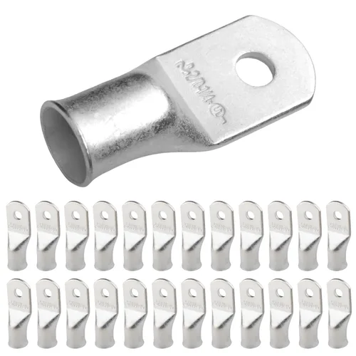 Vista 138 de SELTERM 5 piezas terminales de cable de cobre estañado 1/0 AWG perno de 1/2", extremos de cable de batería, terminales de anillo, conectores