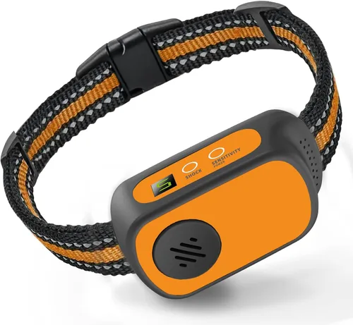 Vista 9 de Collar antiladridos recargable para perros con pitido, vibración y choque, collar antiladridos para perros pequeños, medianos y grandes, dispositivo