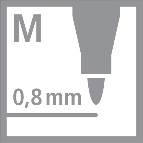 Vista 8 de STABILO Bolígrafo de escritura de punta de nailon pointMax - Cartera de 15 - Colores surtidos