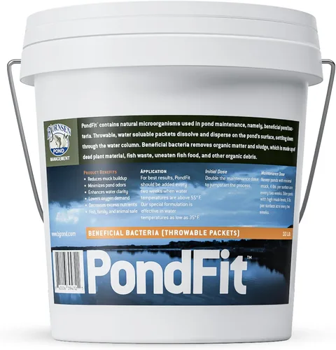 Vista 7 de Bacterias beneficiosas de estanque PondFit - Cubo de 5 lb For water clarity, reduced muck buildup and odor control with nutrient balance support