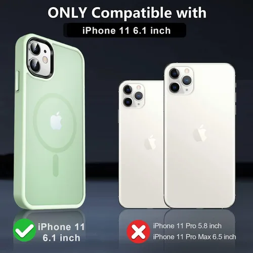 Vista 343 de MOCCA - Funda magnética resistente para iPhone XR de 6.1 pulgadas, compatible con MagSafe, funda con protección contra caídas de grado militar