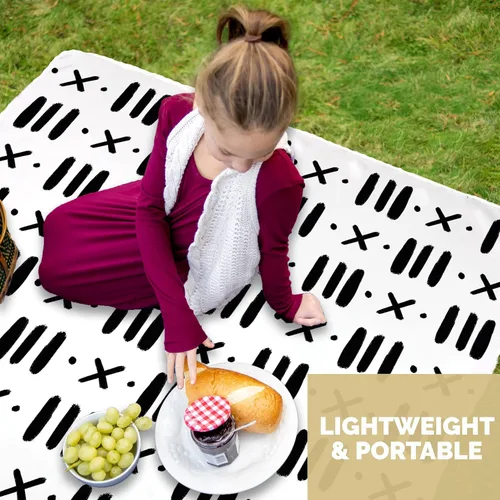 Vista 8 de JumpOff Jo - Tapete grande para salpicar debajo de la silla alta, asiento elevador, mesa, atrapa alimentos - Protege el suelo y la alfombra de Negro