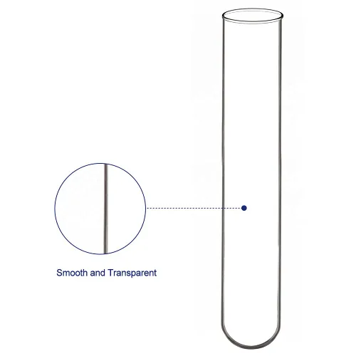 Vista 2 de Labasics Paquete de 15 tubos de ensayo de fondo redondo de vidrio borosilicato, 1.181 in de diámetro exterior x 6.496 in de longitud (paquete de 15)
