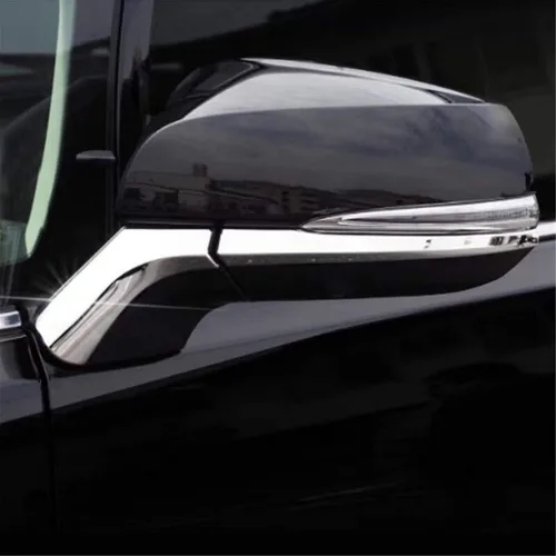 Vista 4 de Genericss 2019 2020 2021 2022 XA50 para RAV4 RAV 4 espejo retrovisor lateral de automóvil, accesorios a rayas, cubierta de moldura ABS cromado